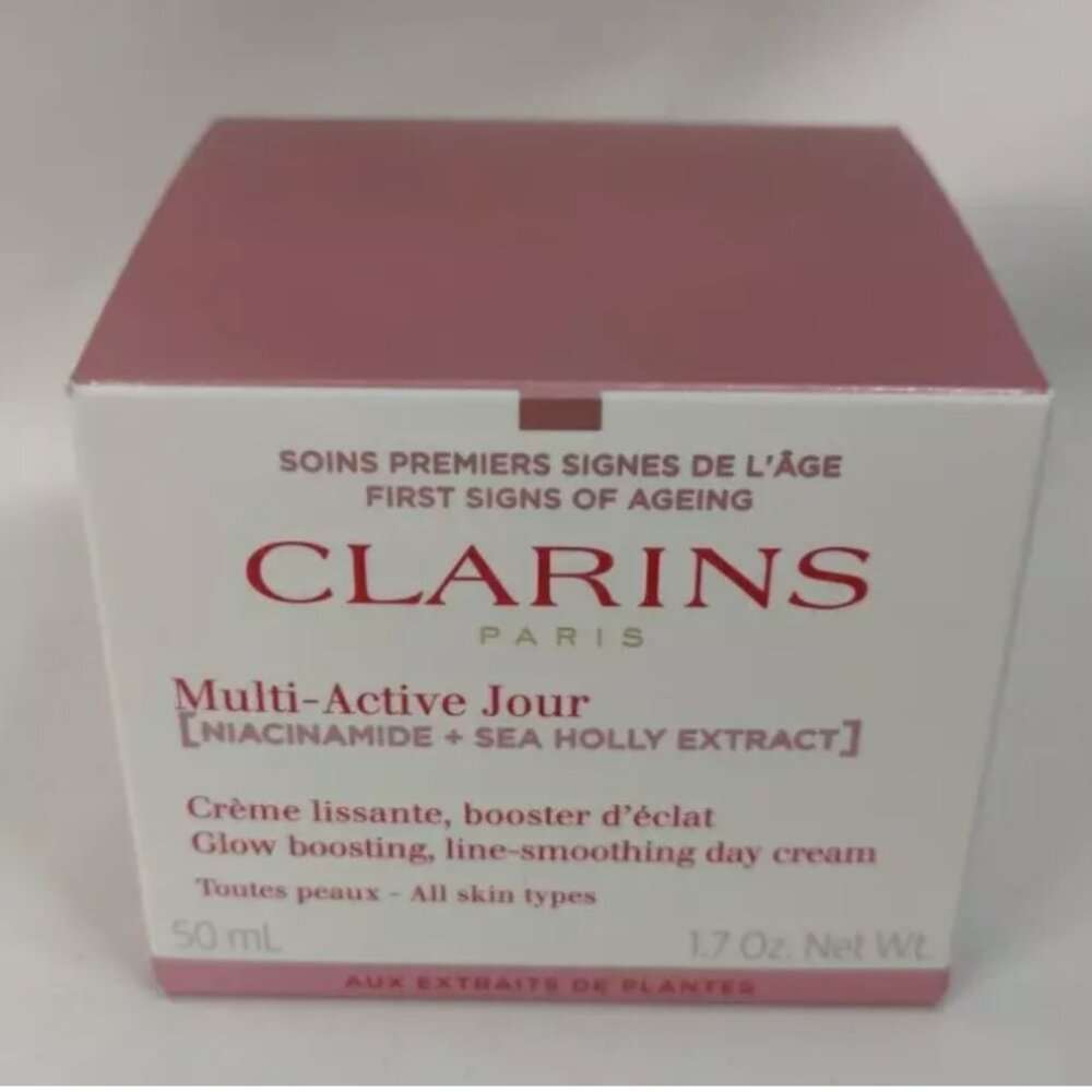 New Clarins Multi-Jour Glow Boosting Line Smoothing Day Cream 1.7 oz